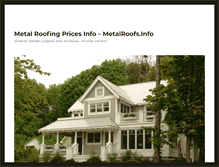 Tablet Screenshot of metalroofs.info